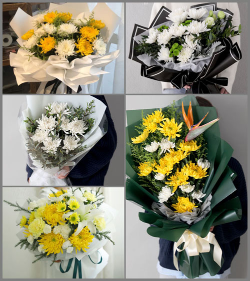 广东梅州市五华县棉洋镇荣华村白事花束代送